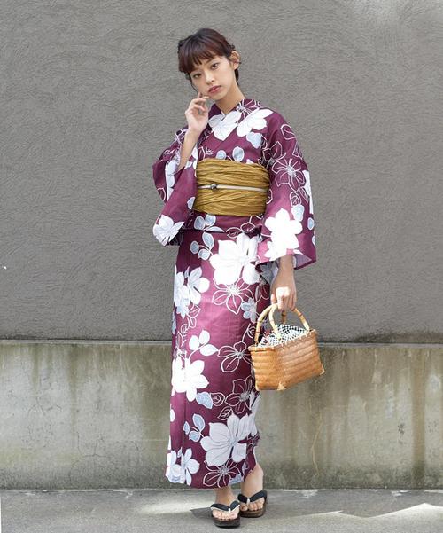 出口日本全棉和服浴衣古典花色民族服装